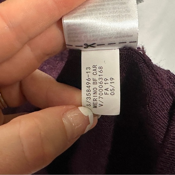 Banana Republic 100% Merino Wool Boyfriend Cardigan – burgundy XS - Picture 7 of 8